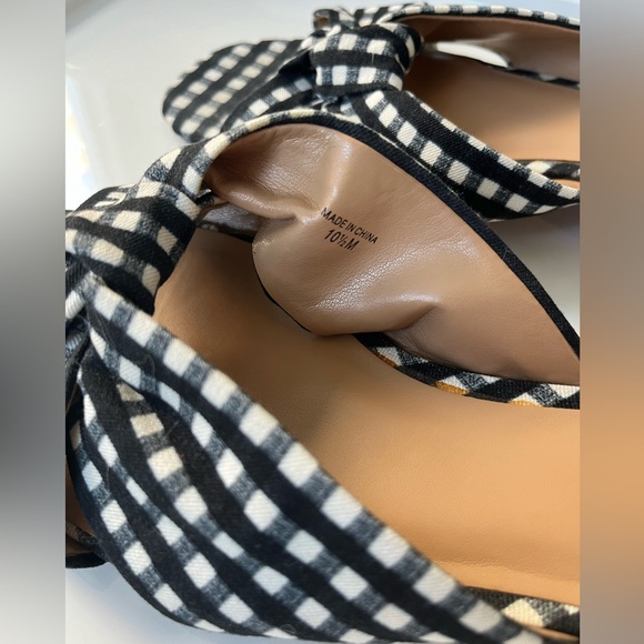 Banana Republic Women’s size 10.5 Gingham Slip On Sandals - Picture 5 of 9